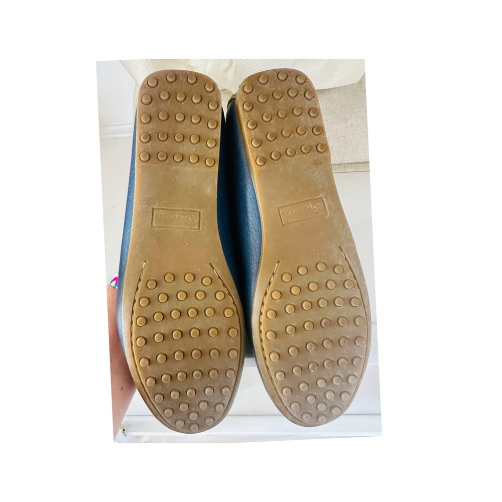 Peter Millar Women’s Blue Pebble Leather Driving Moccasins size 9  Gorgeous! - Picture 7 of 7